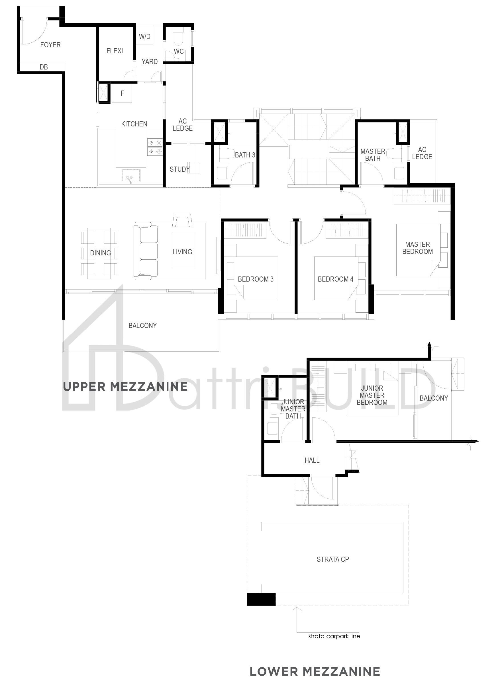 THE GAZANIA D4M floorplan (watermarked)