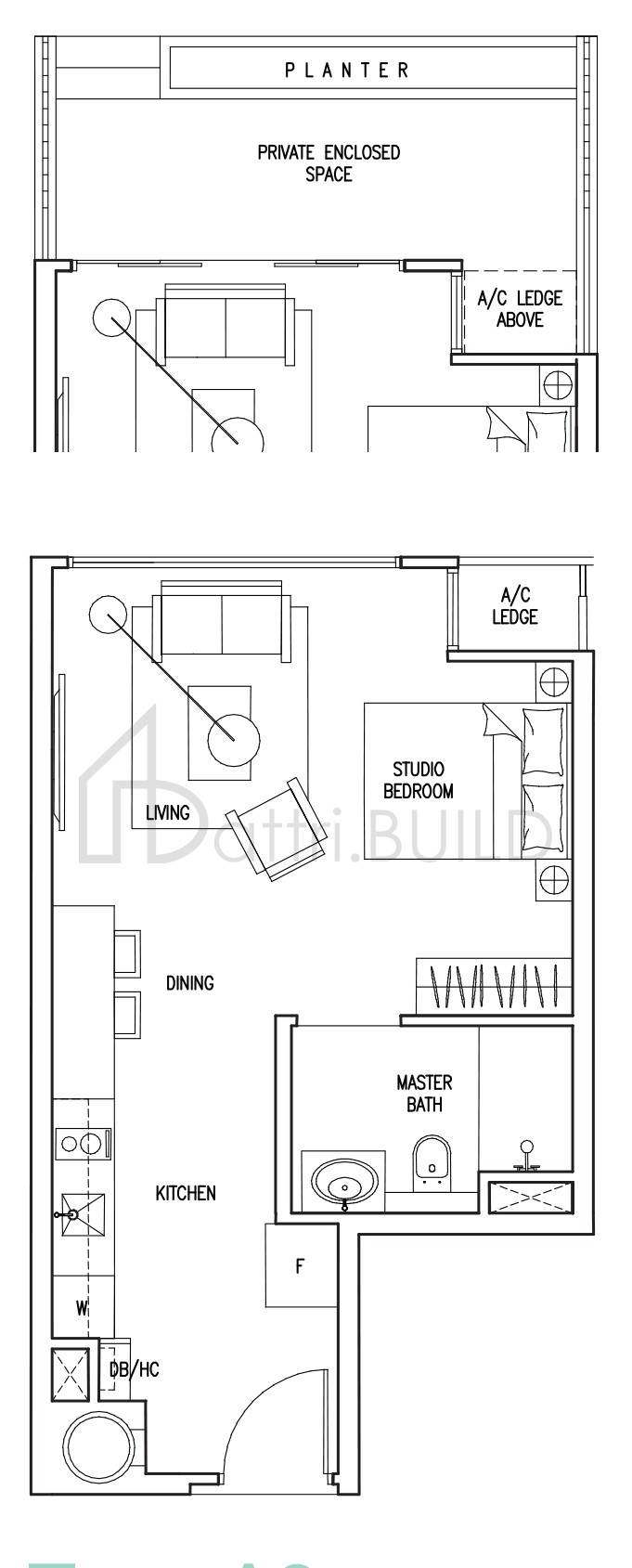 THE NAUTICAL A2(P) floorplan (watermarked)