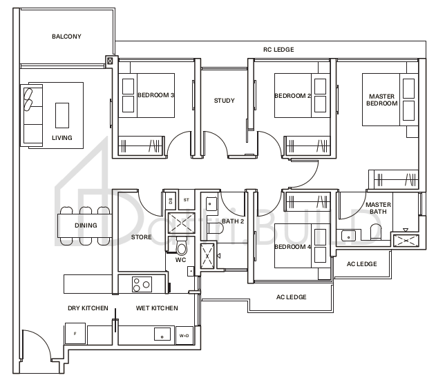 CLAVON D2 floorplan (watermarked)