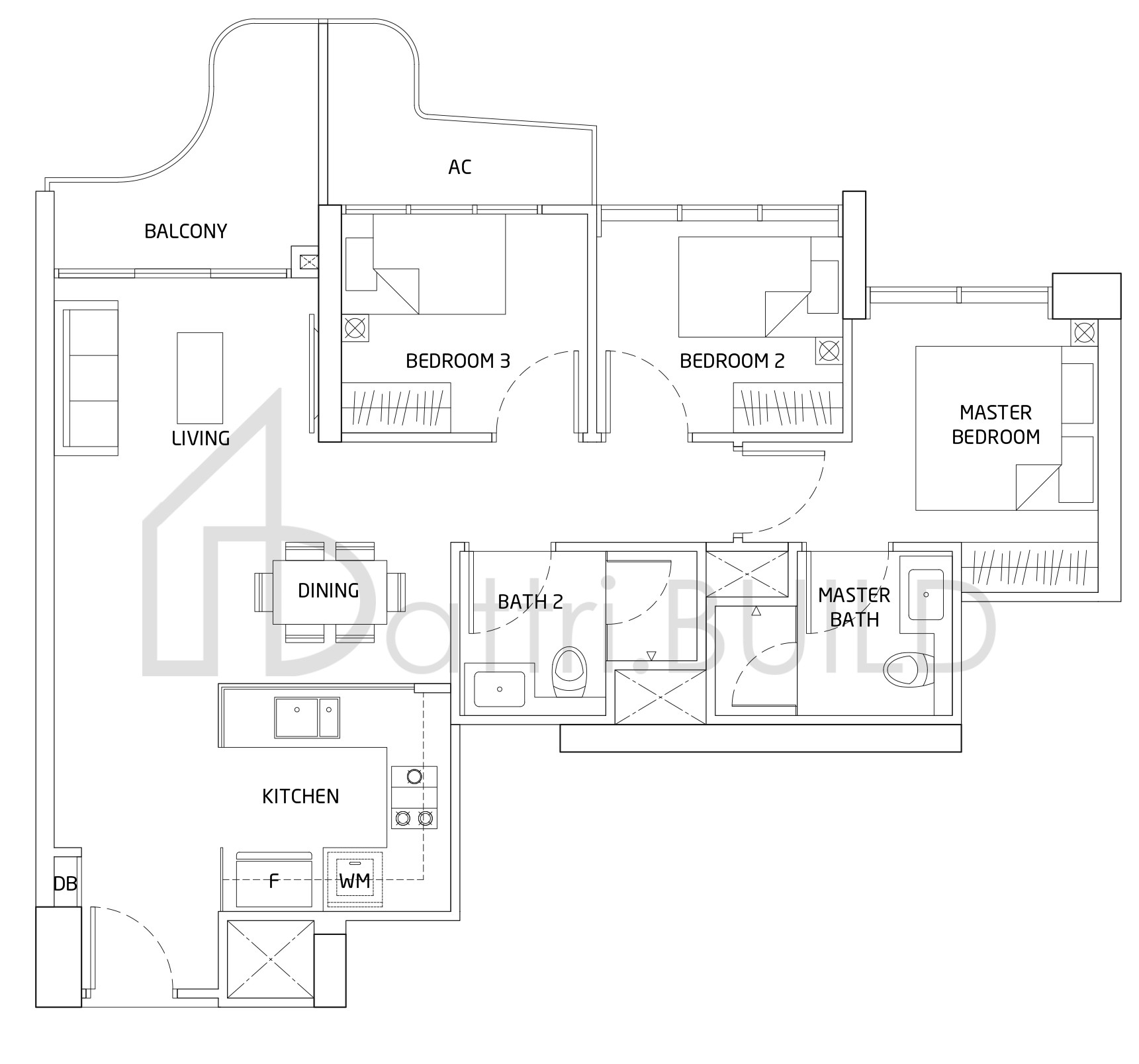 QUEENS PEAK C4 floorplan (watermarked)