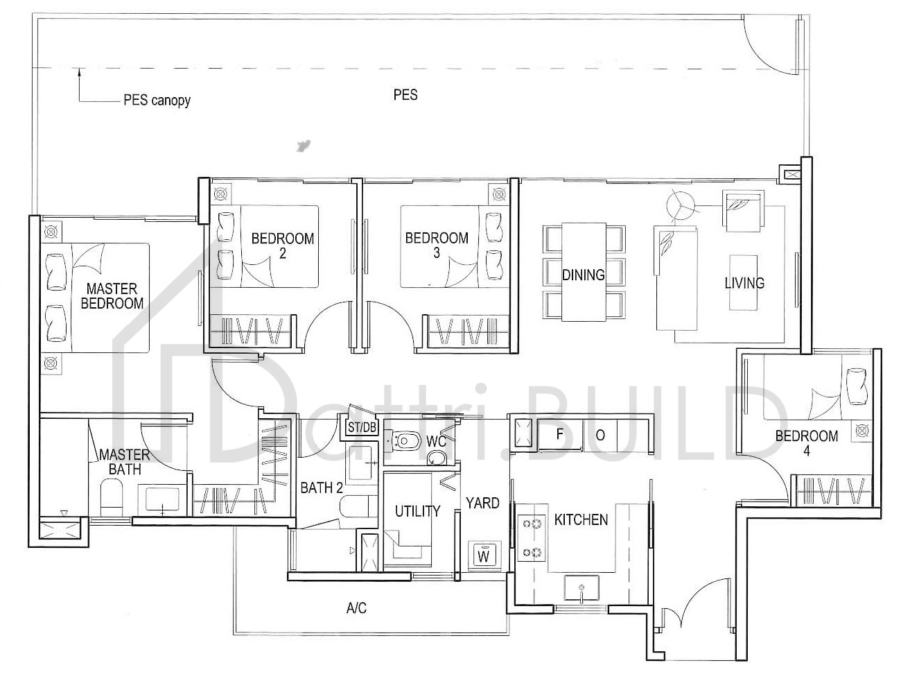 BLOSSOM RESIDENCES C1P1 floorplan (watermarked)