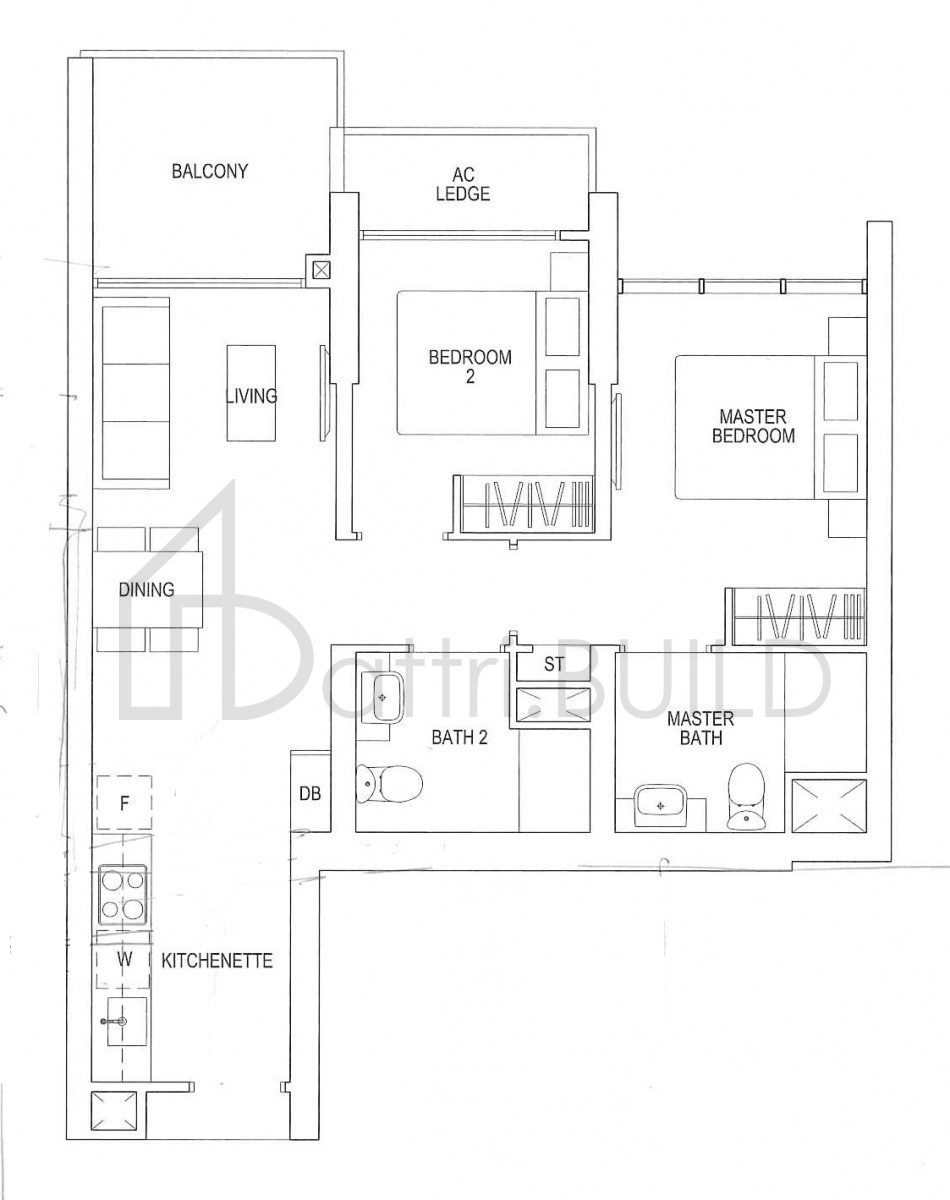 PARC RIVIERA B3 floorplan (watermarked)