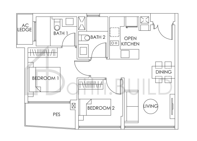 BEDOK RESIDENCES B1a (P) floorplan (watermarked)