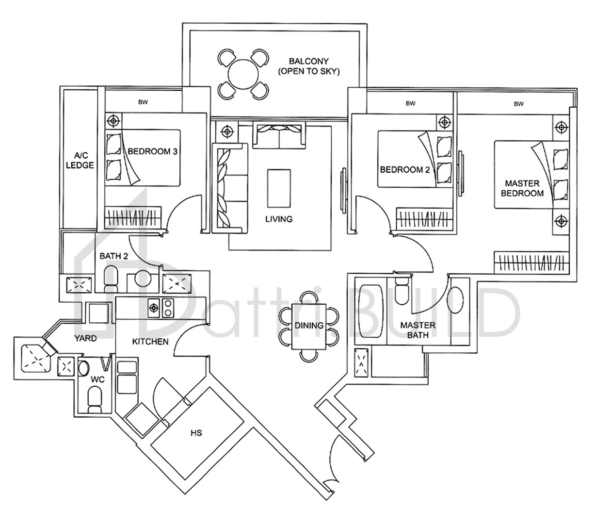 THE VISION B5a floorplan (watermarked)