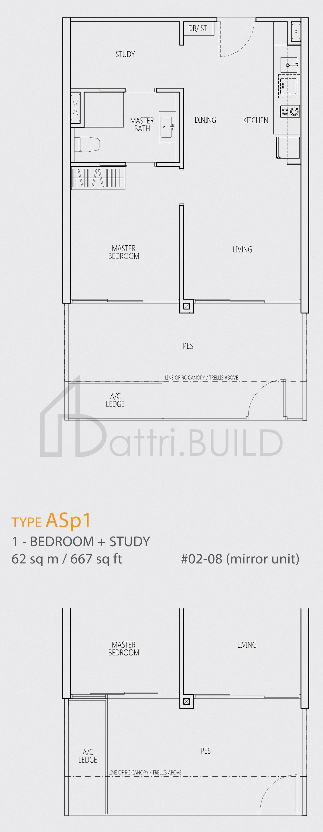 Q BAY RESIDENCES ASp1 floorplan (watermarked)