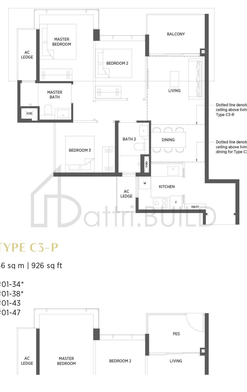 PARC ESTA C3 floorplan (watermarked)