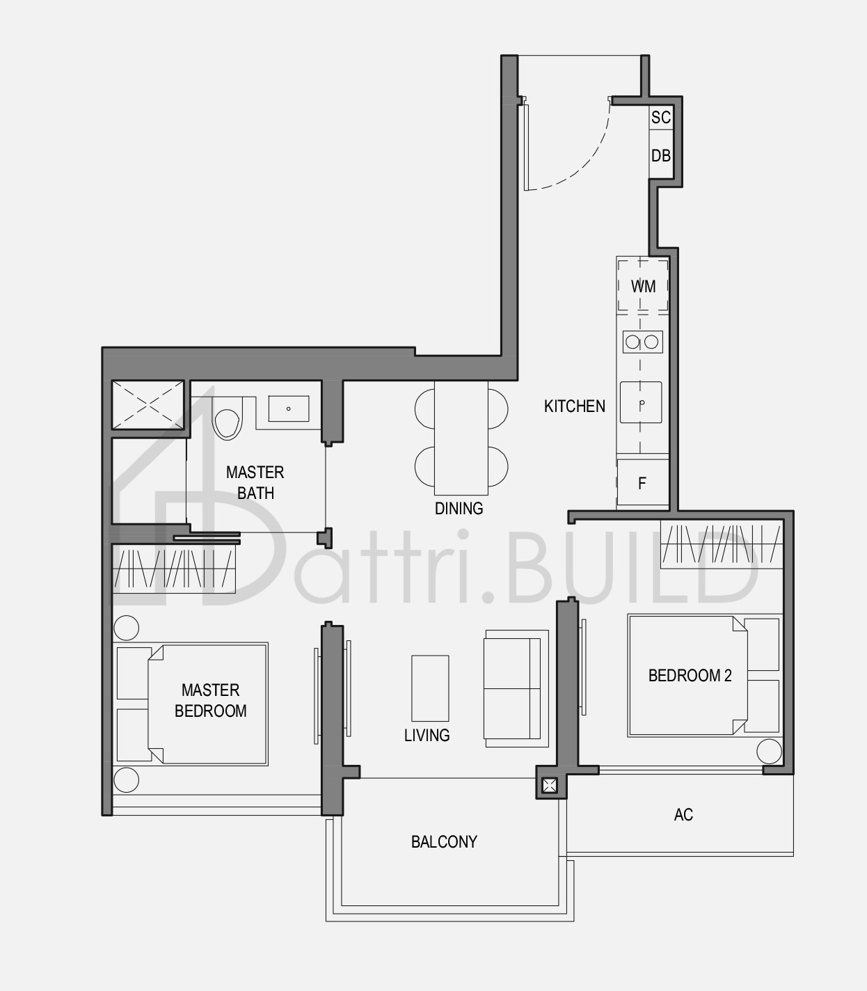 PARC BOTANNIA 2BRC1 floorplan (watermarked)