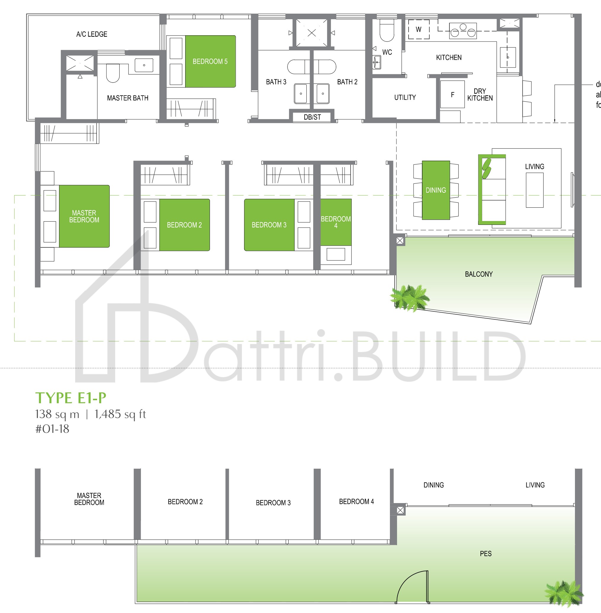 LAKE GRANDE E1-P floorplan (watermarked)