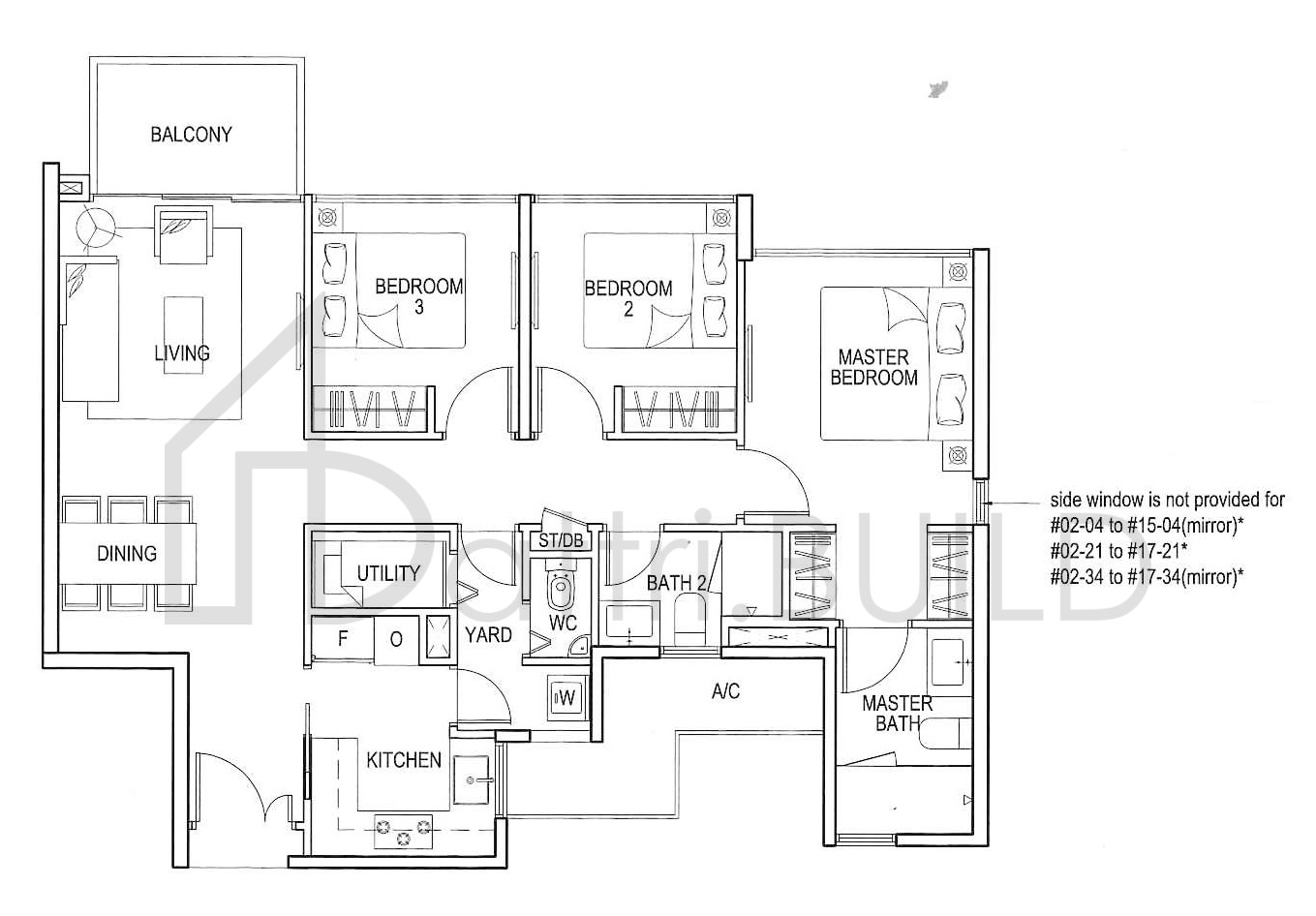 BLOSSOM RESIDENCES B2b1 floorplan (watermarked)