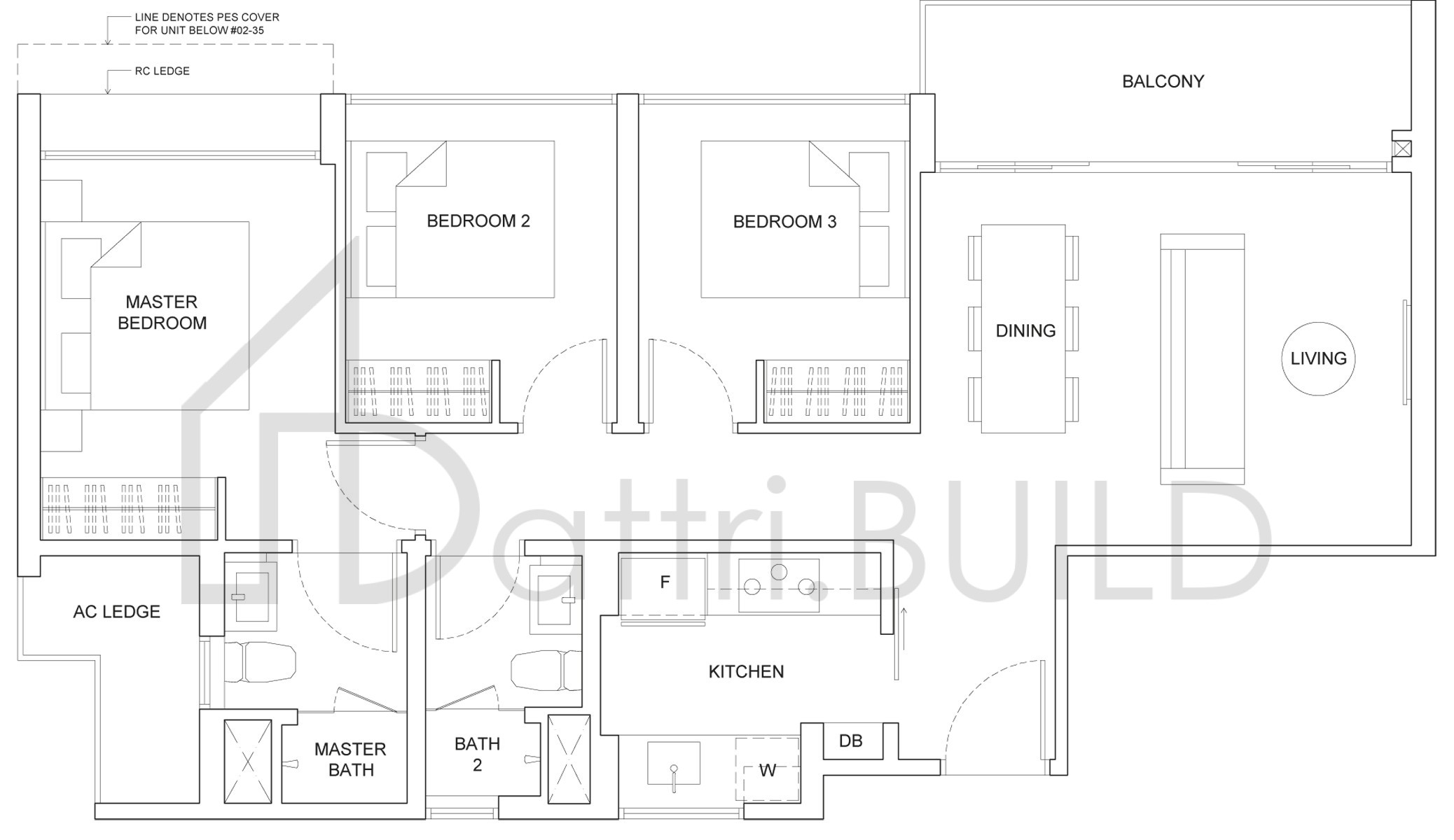 THE CRITERION B3 floorplan (watermarked)