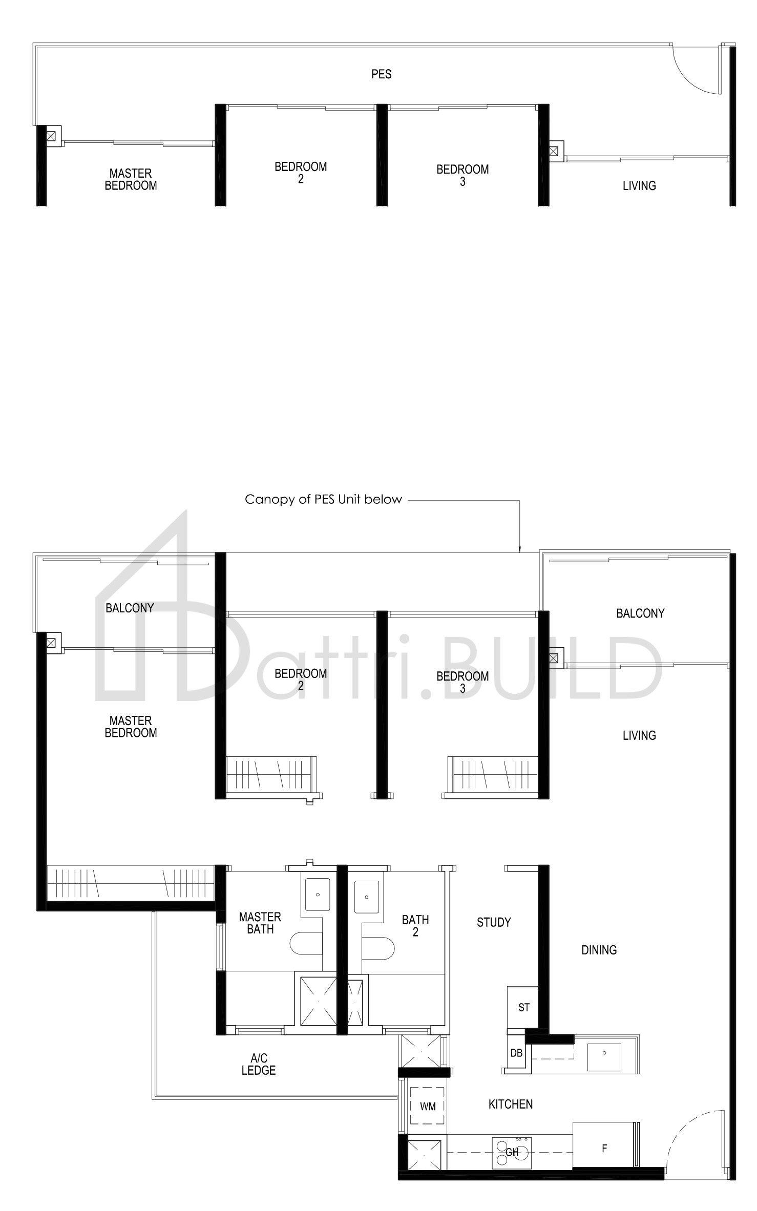 DAINTREE RESIDENCE C1d-P floorplan (watermarked)