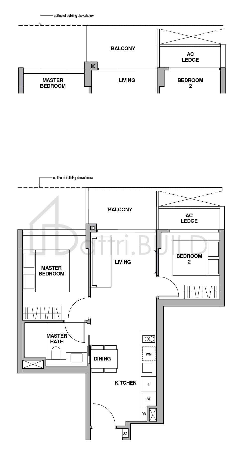ROYALGREEN B-1a floorplan (watermarked)