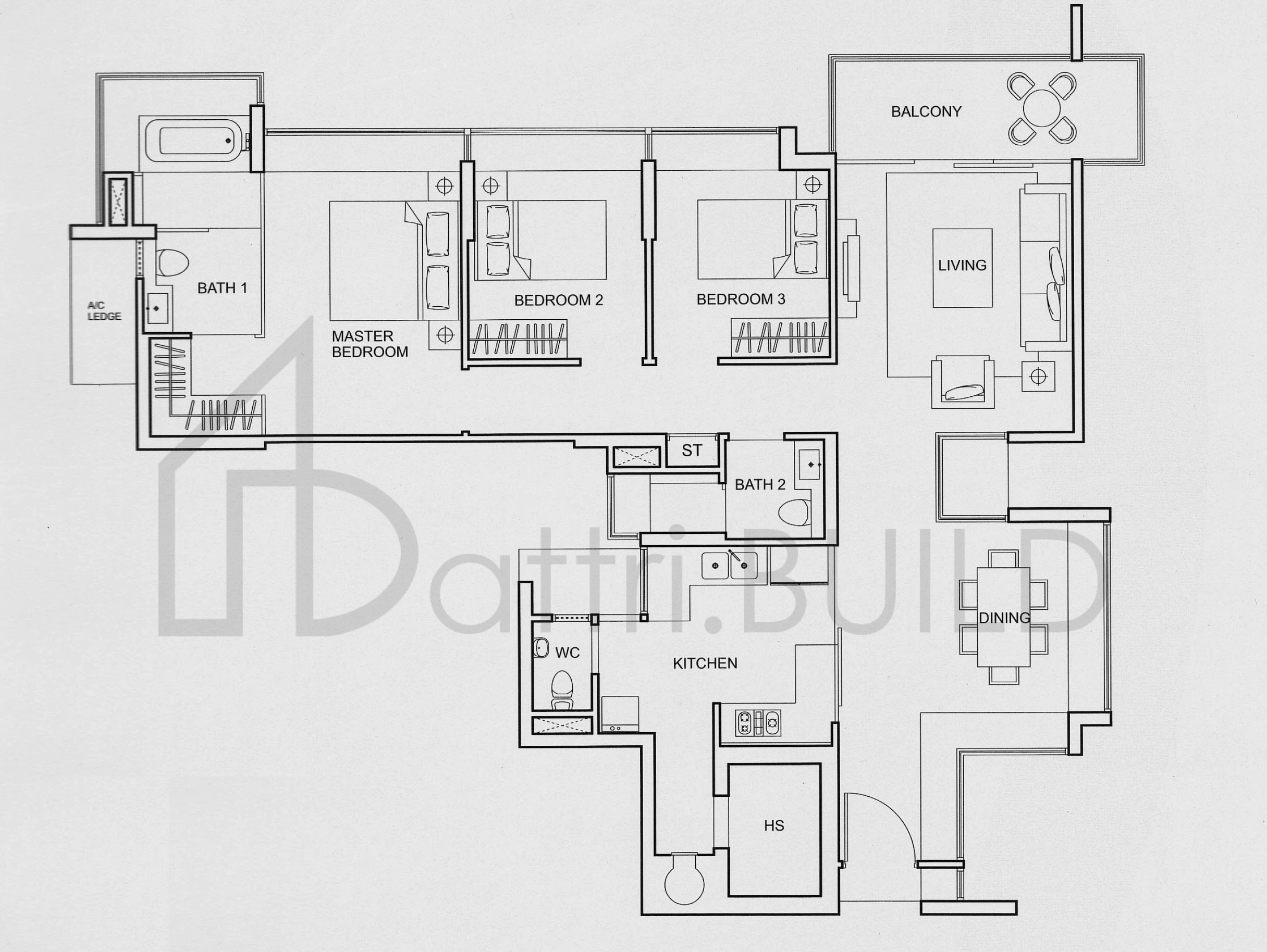 ONE AMBER C3 floorplan (watermarked)