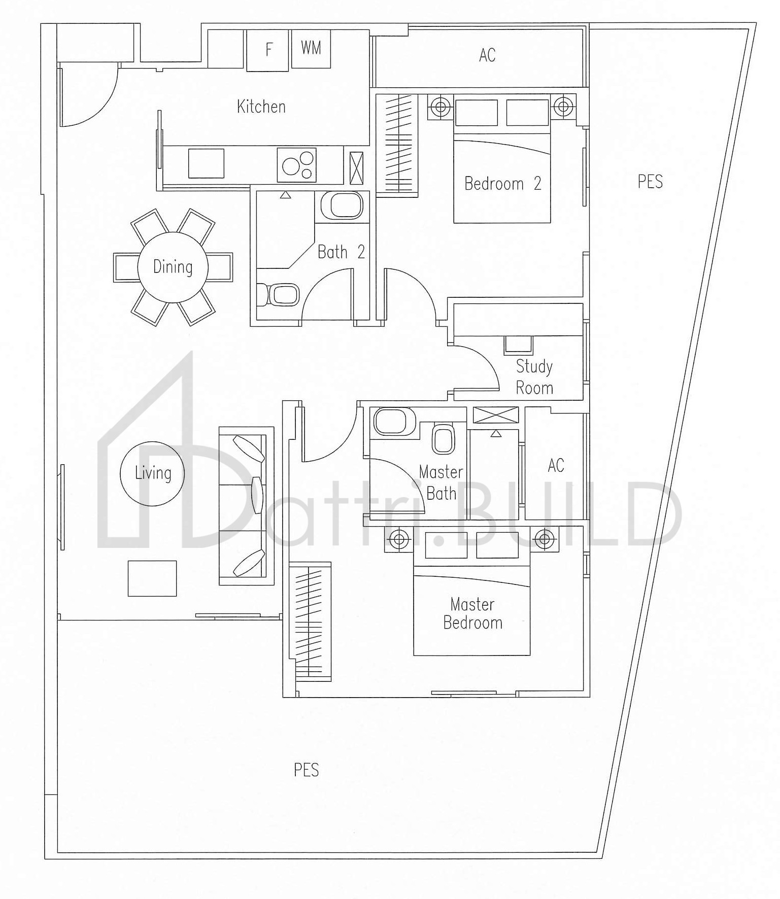 WATERSCAPE AT CAVENAGH B4-G floorplan (watermarked)