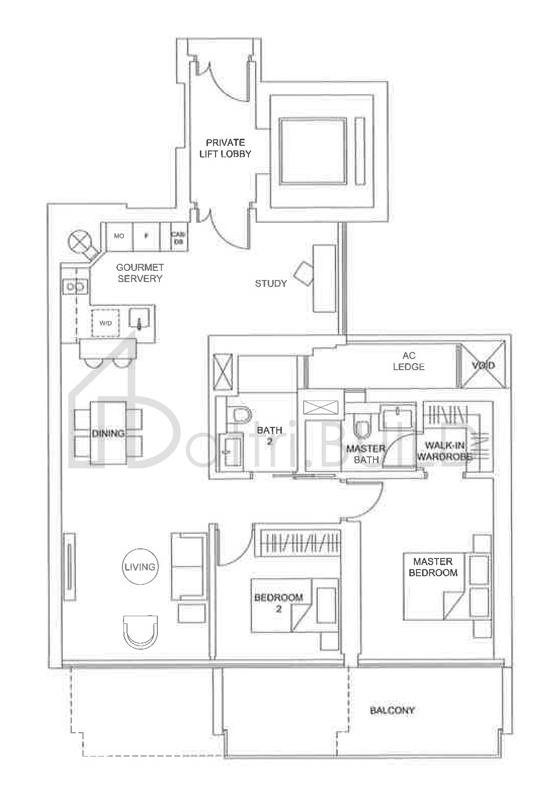 MARINA ONE RESIDENCES 2F+S floorplan (watermarked)