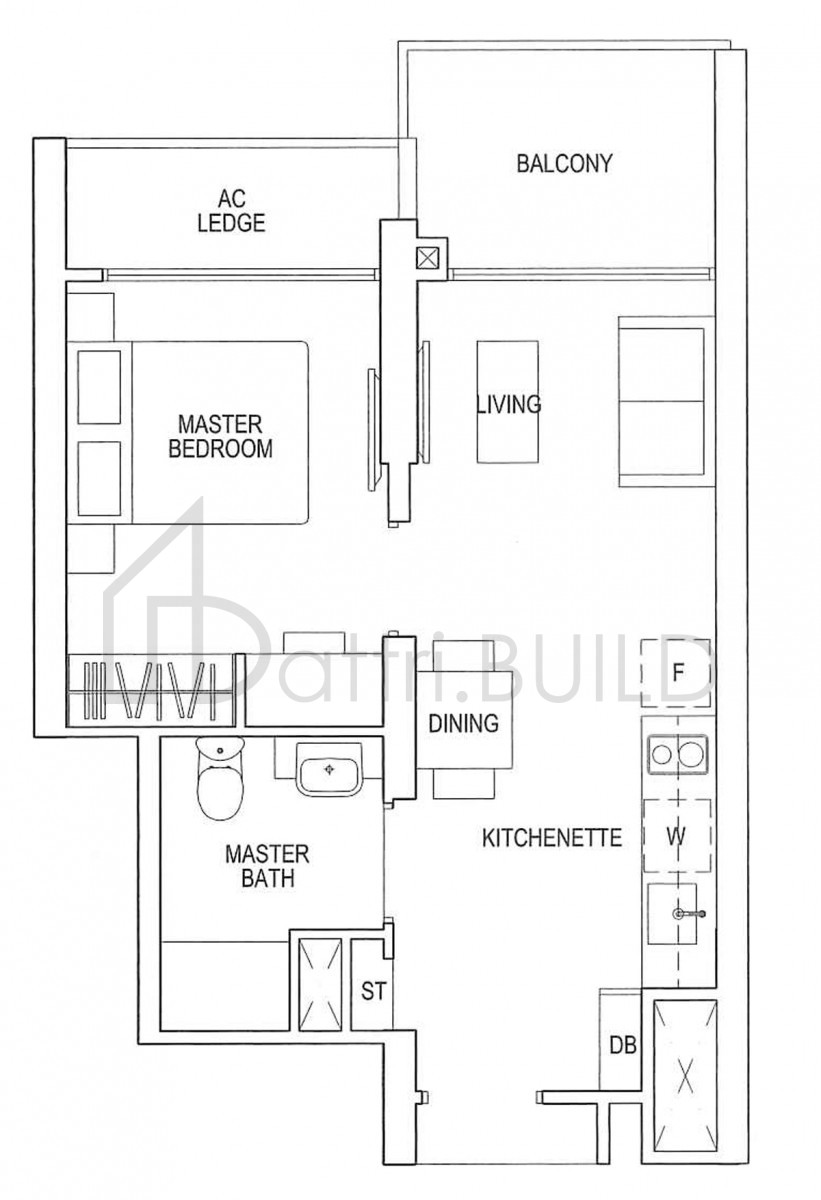 PARC RIVIERA A2 floorplan (watermarked)