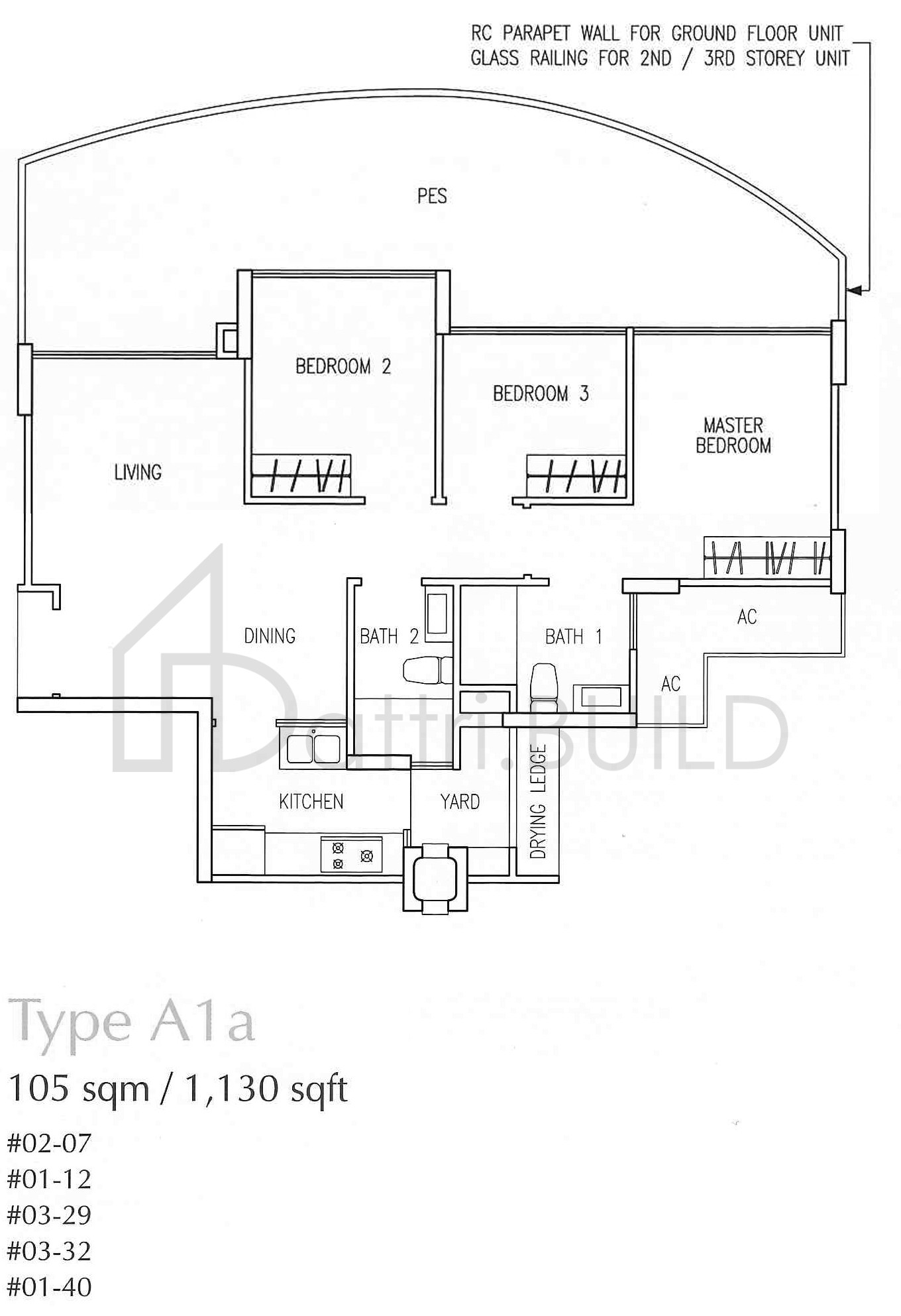 THE TAMPINES TRILLIANT A1a floorplan (watermarked)
