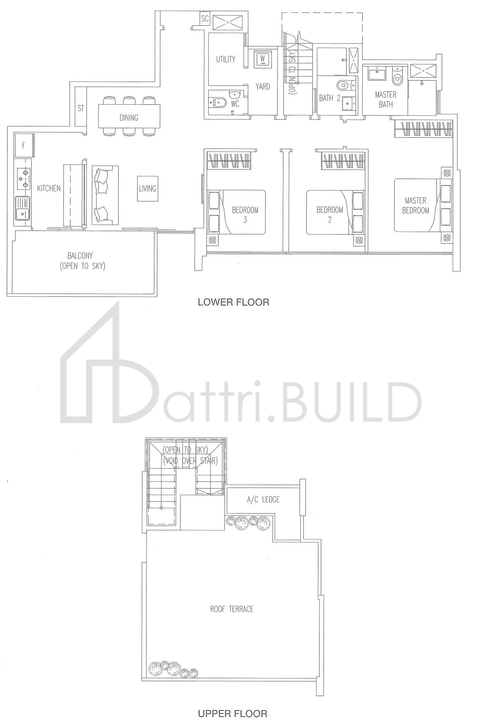 TWIN WATERFALLS B3-PH floorplan (watermarked)