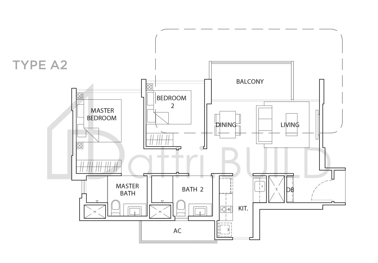 THE VALES A2 floorplan (watermarked)