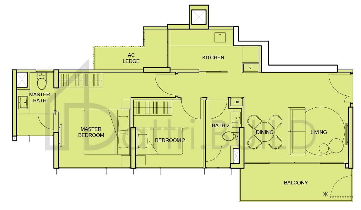 THE TEMBUSU B3 floorplan (watermarked)