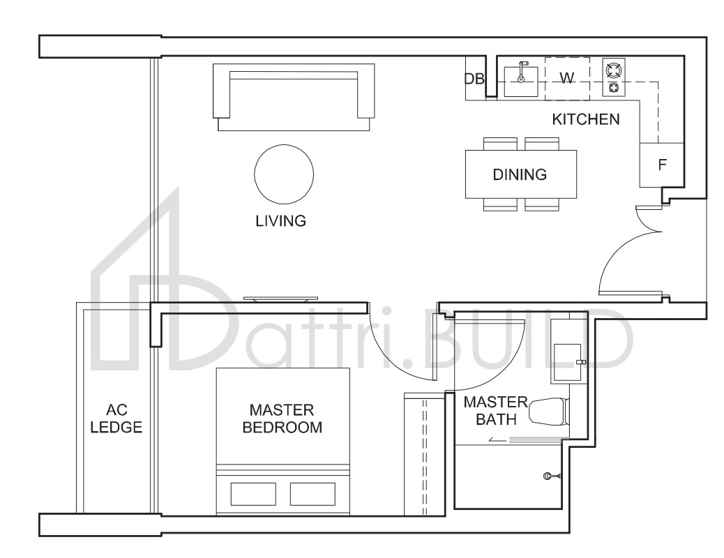 THE VENUE RESIDENCES A2 floorplan (watermarked)