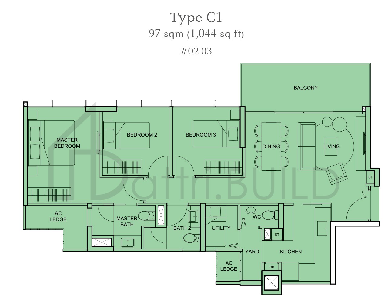 THE TEMBUSU C1 floorplan (watermarked)
