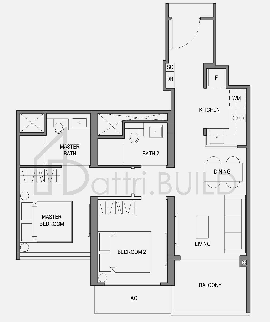 PARC BOTANNIA 2BRP1 floorplan (watermarked)