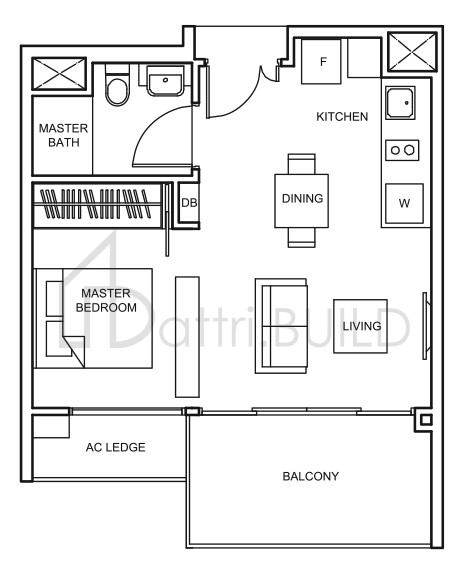 THE GLADES As2 floorplan (watermarked)