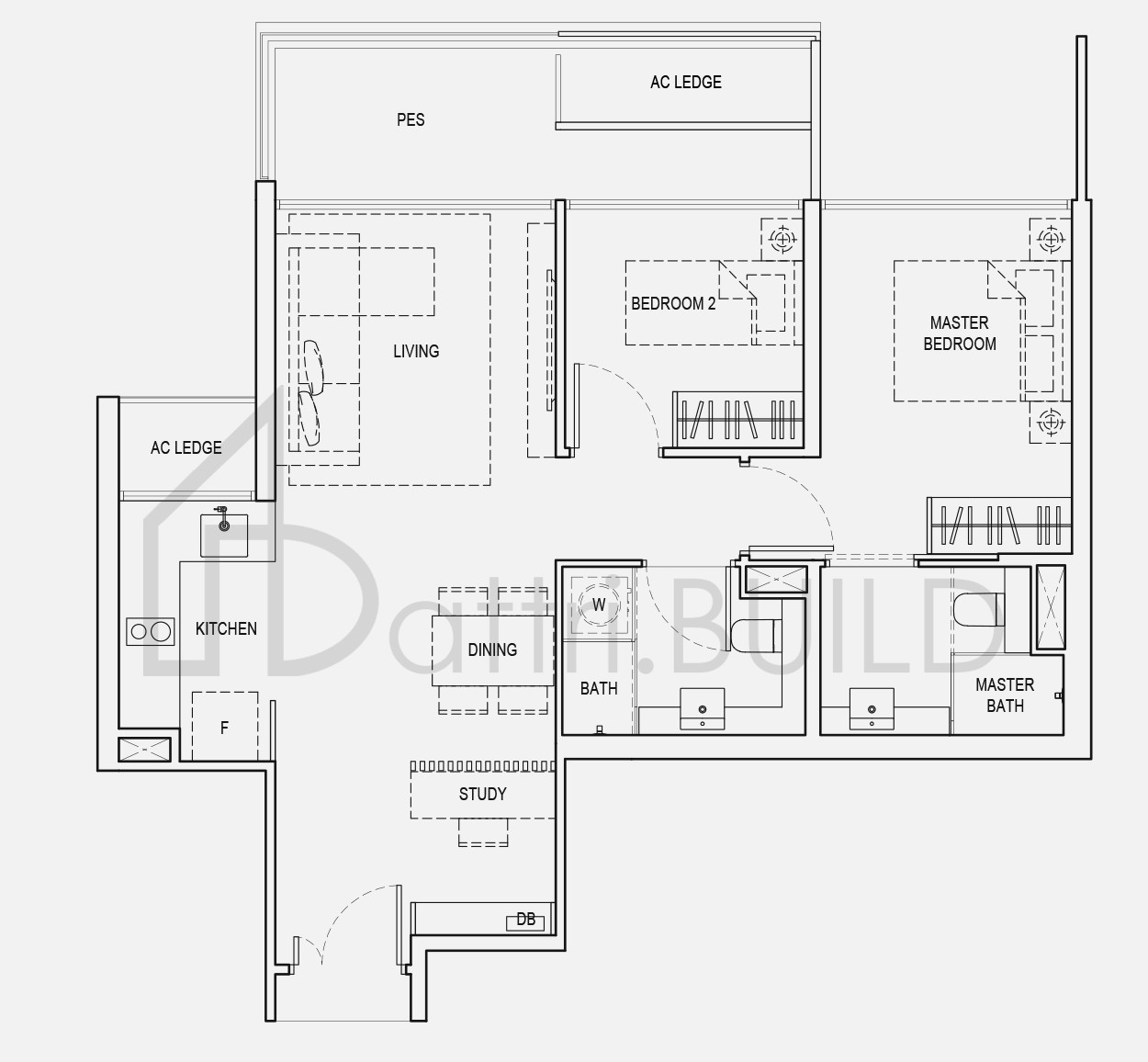 KANDIS RESIDENCE B6SG floorplan (watermarked)