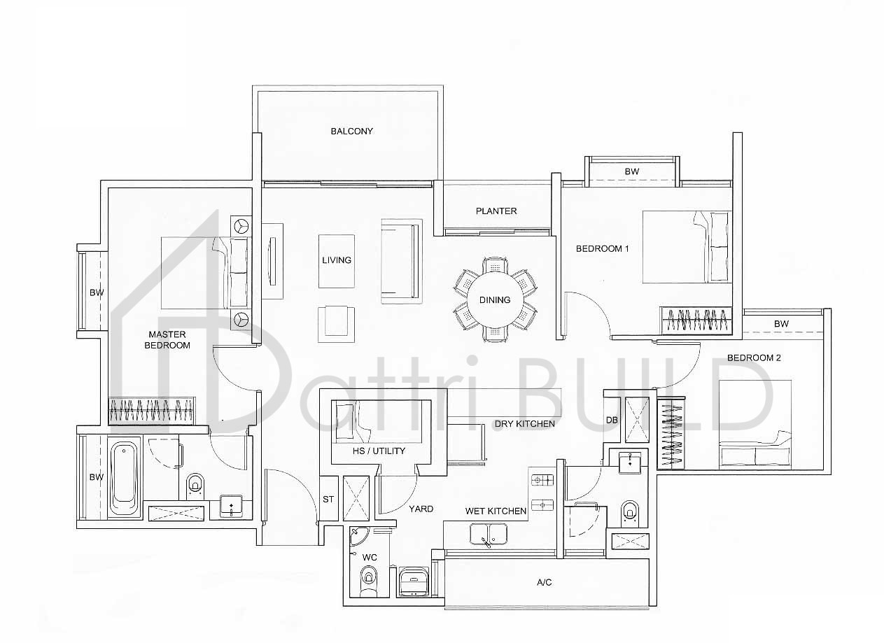 BOTANNIA B3-1 floorplan (watermarked)