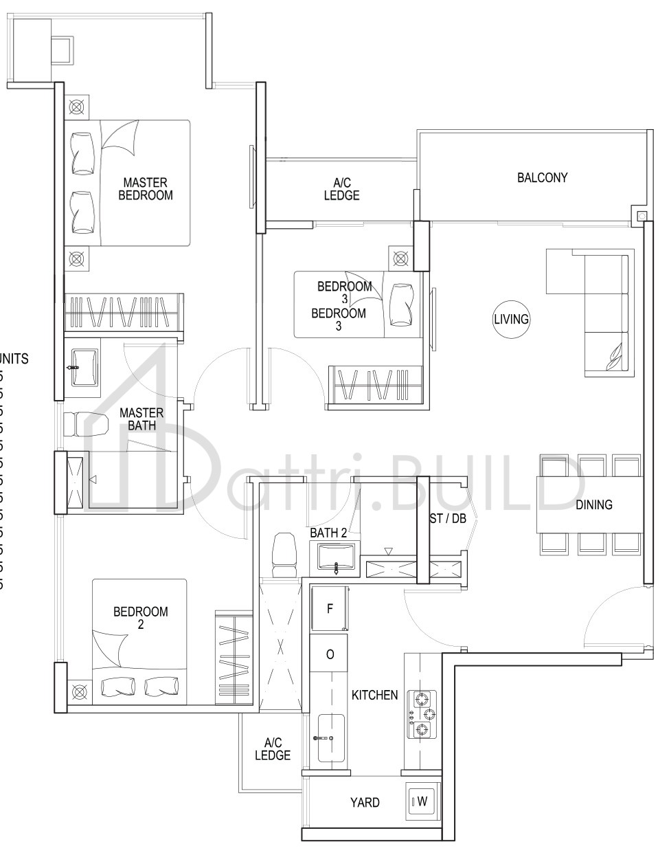 THE RAINFOREST B2a floorplan (watermarked)