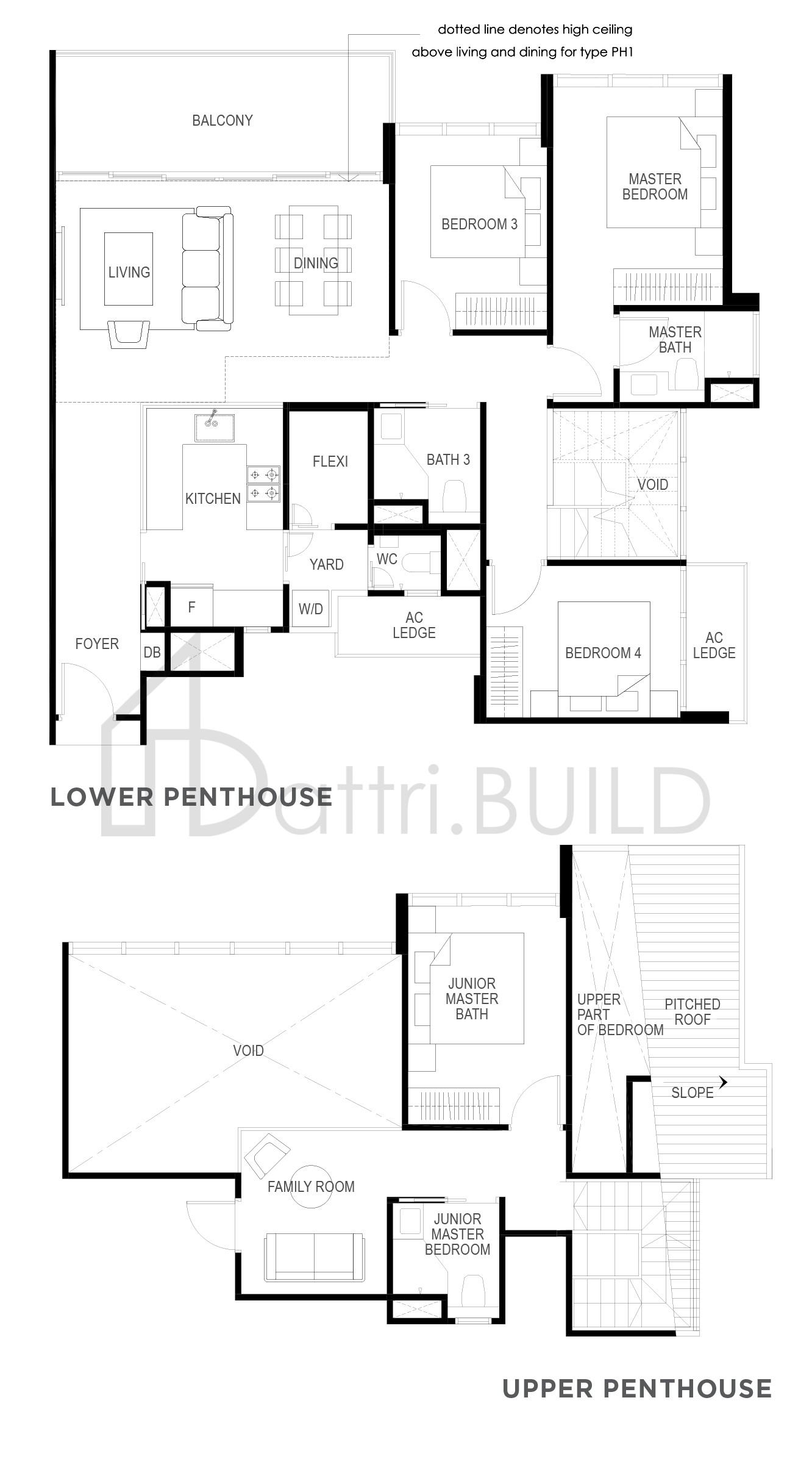 THE GAZANIA PH1 floorplan (watermarked)