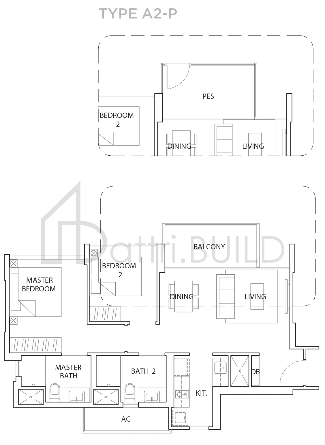 THE VALES A2-P floorplan (watermarked)