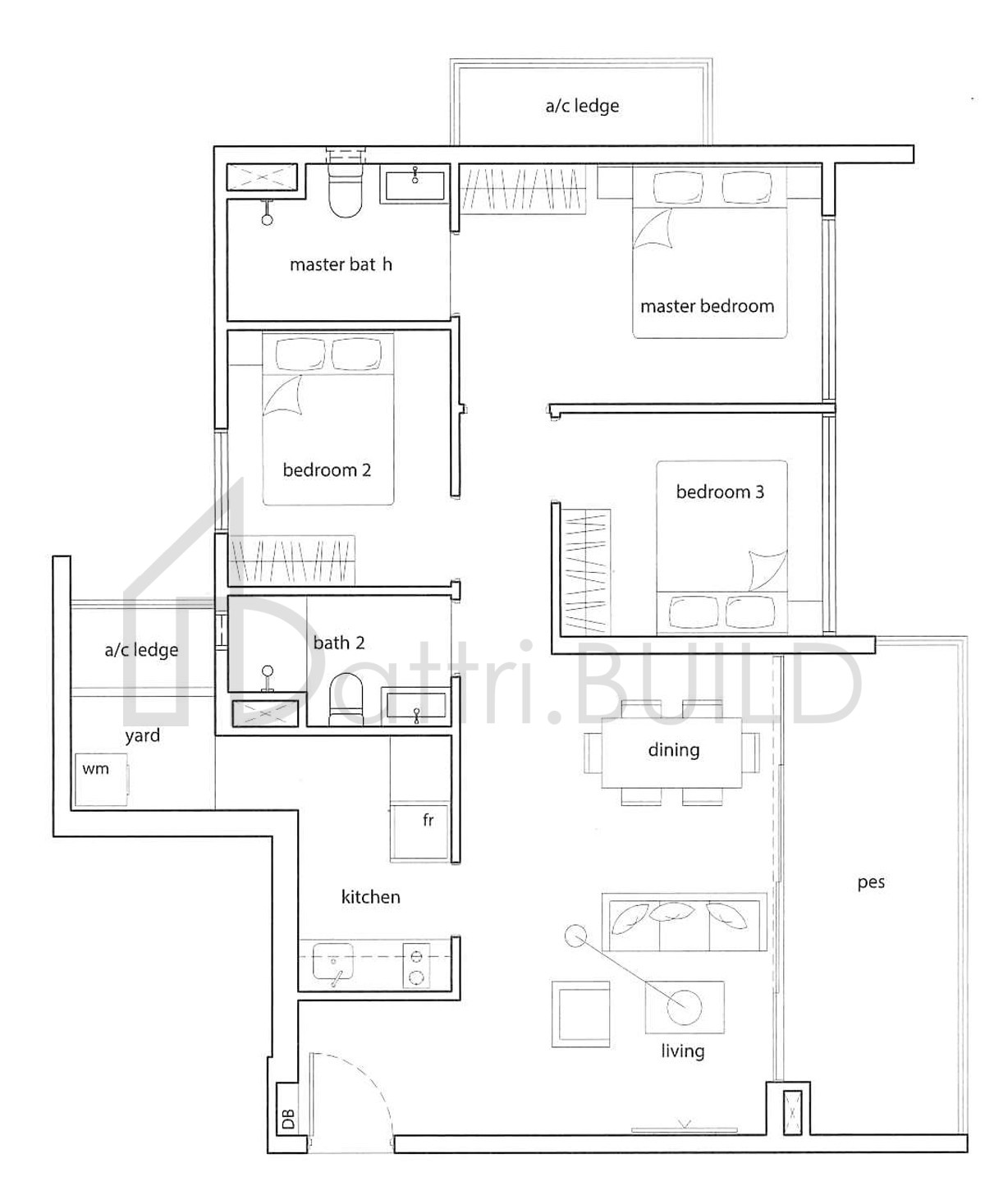 THE AMORE B2g floorplan (watermarked)
