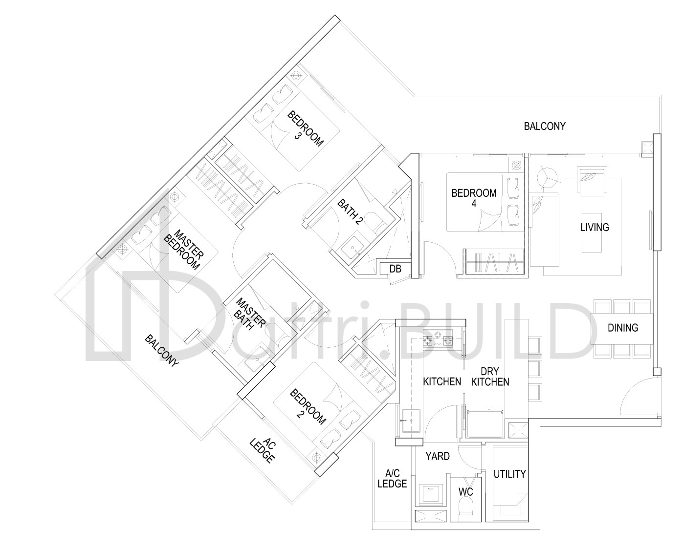 FLO RESIDENCE C1 floorplan (watermarked)
