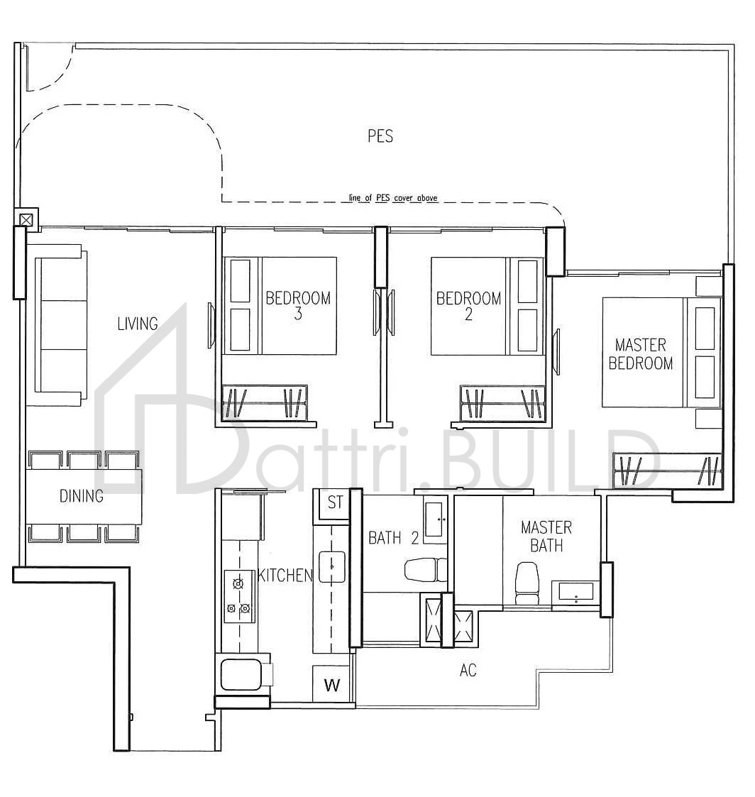 RIVERSOUND RESIDENCE C1ap floorplan (watermarked)