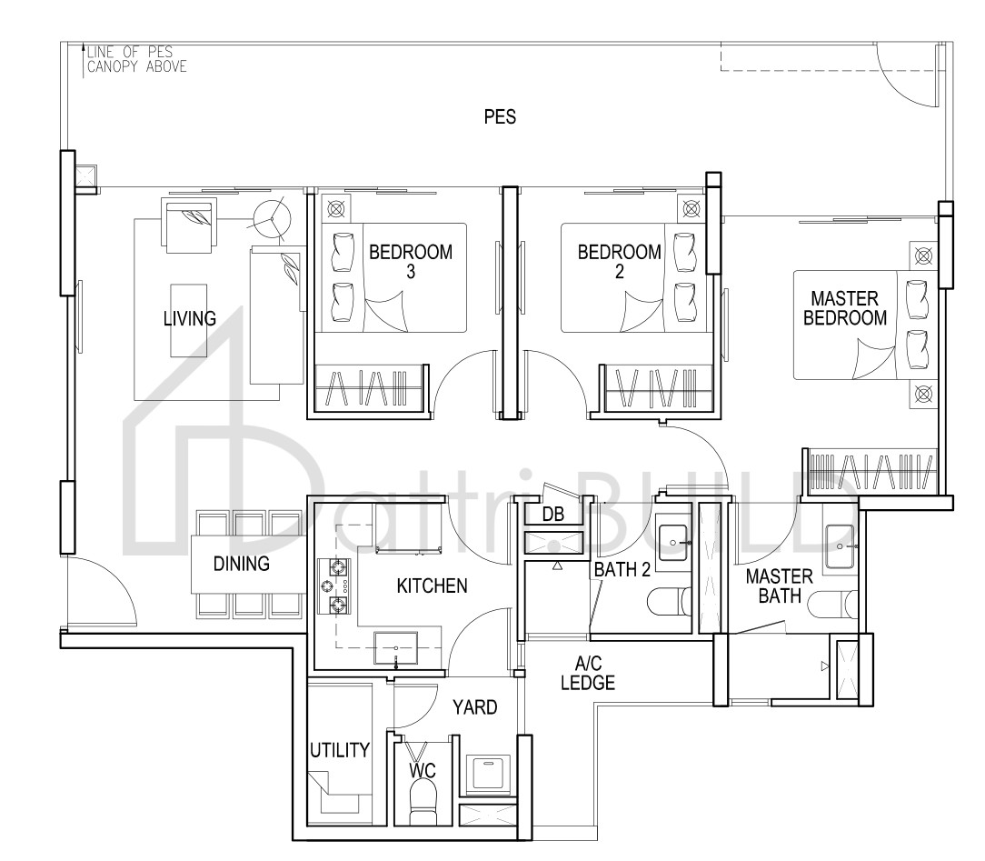 FLO RESIDENCE B2p1 floorplan (watermarked)