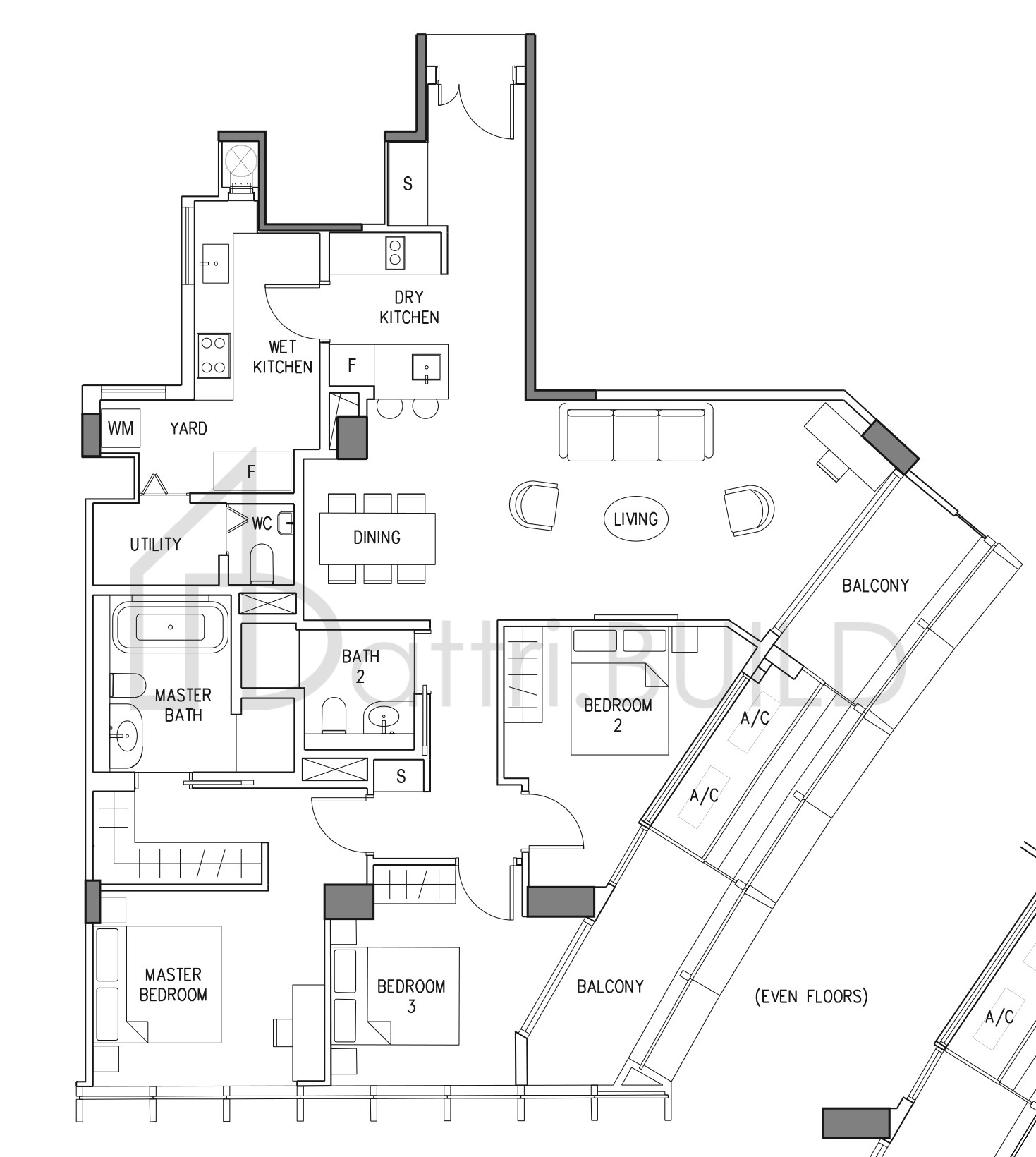 DUO RESIDENCES F3 floorplan (watermarked)