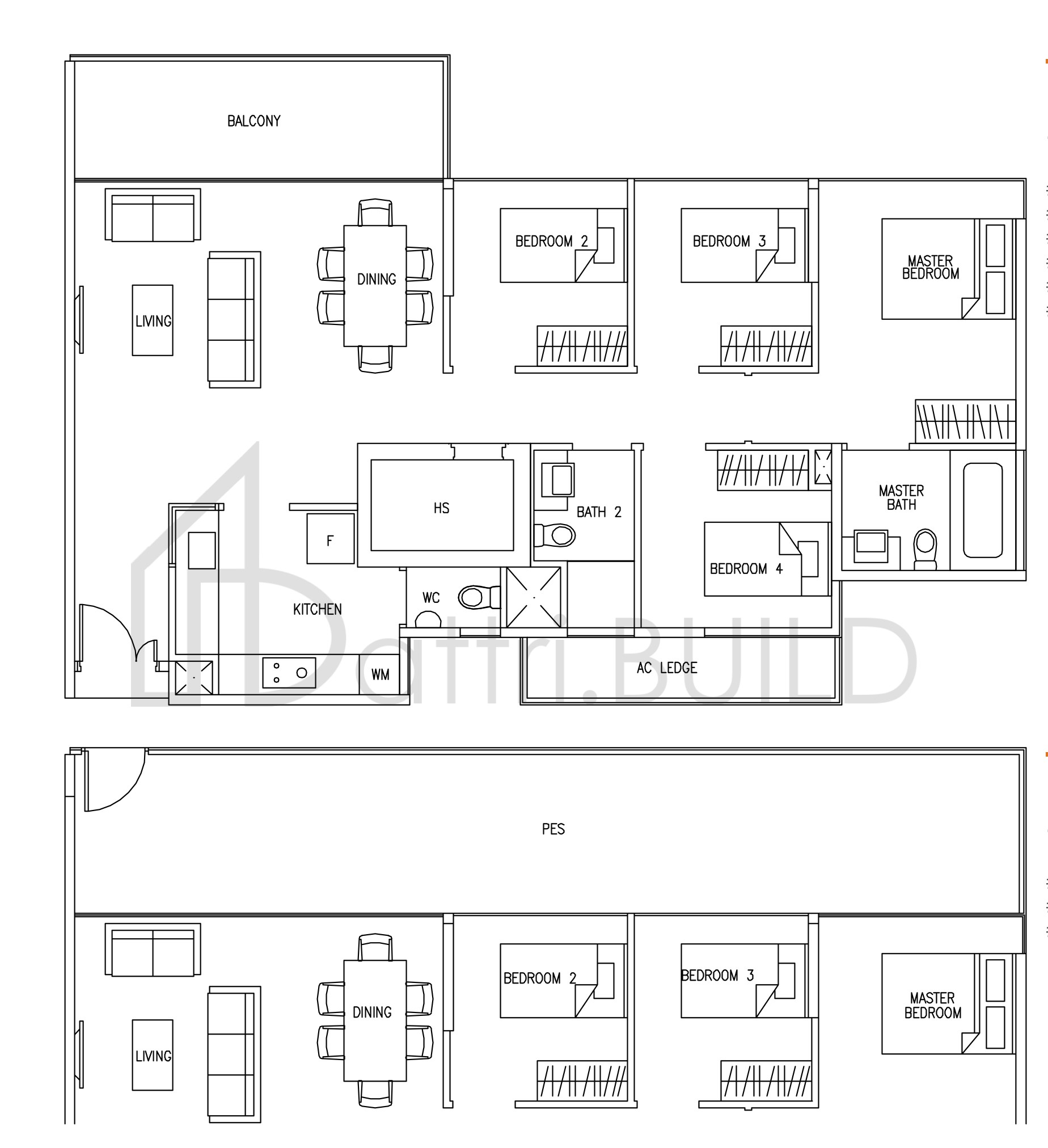 AUSTVILLE RESIDENCES D1P floorplan (watermarked)