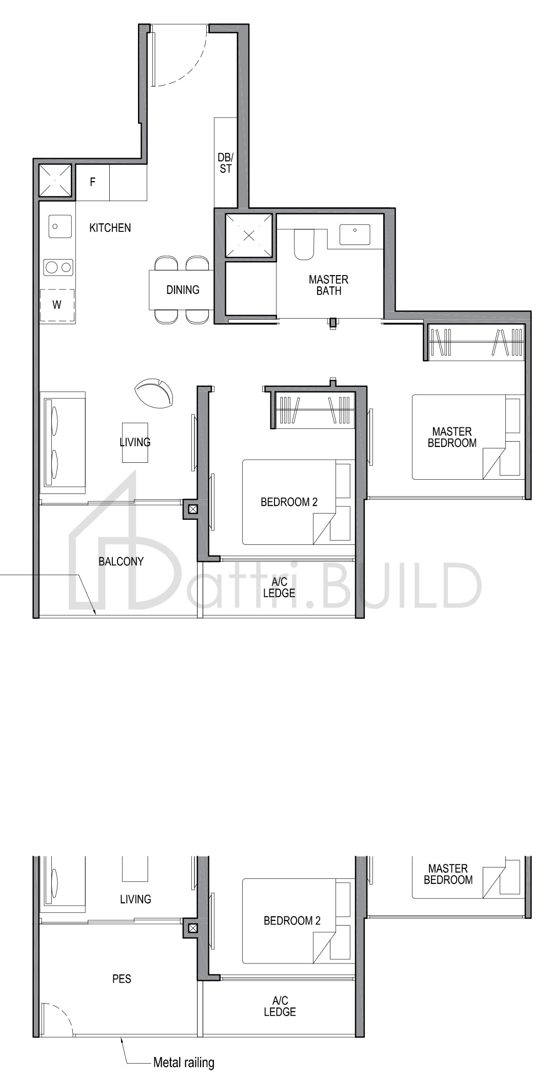 PARK COLONIAL 2C2-G floorplan (watermarked)