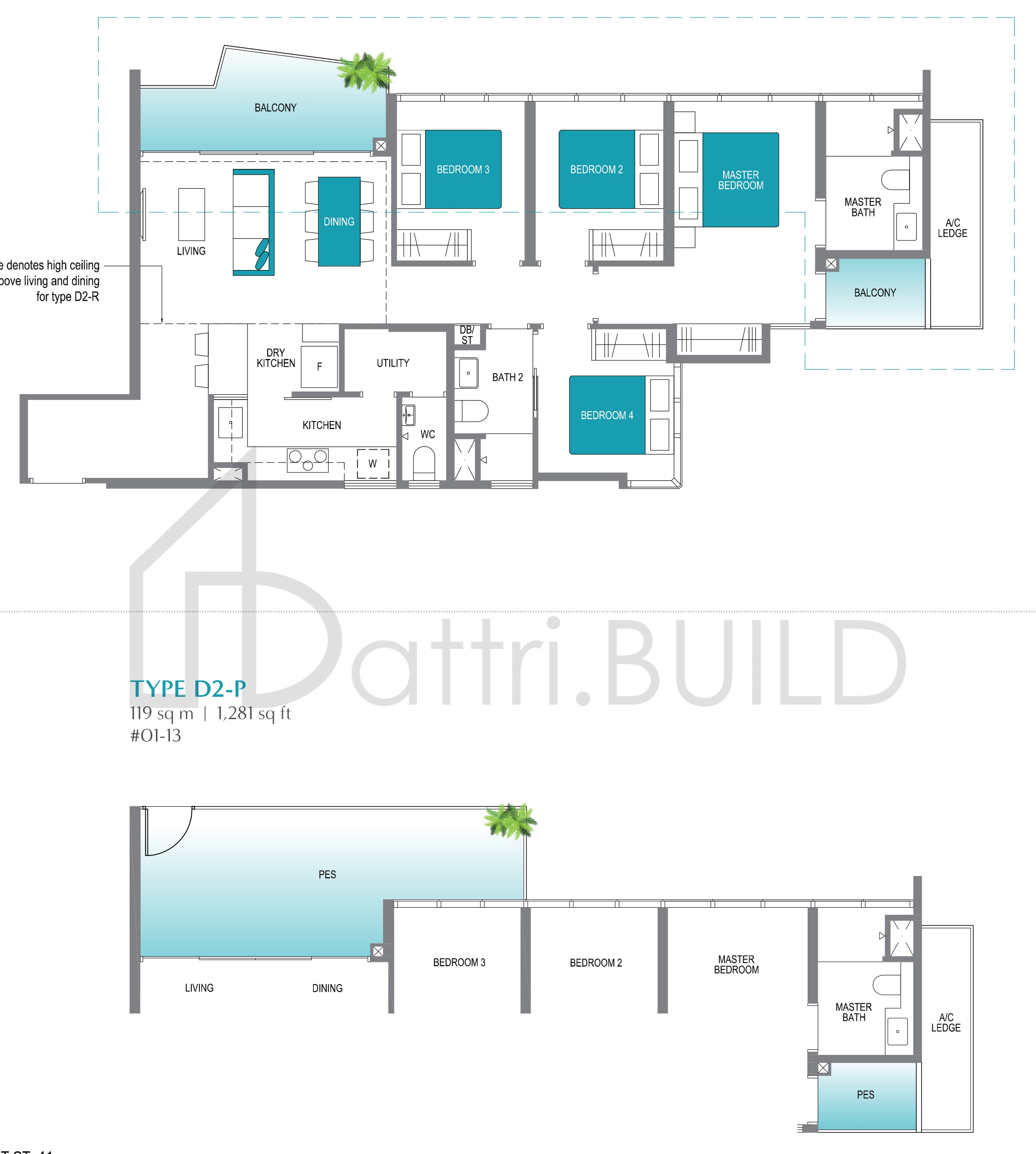 LAKE GRANDE D2-P floorplan (watermarked)