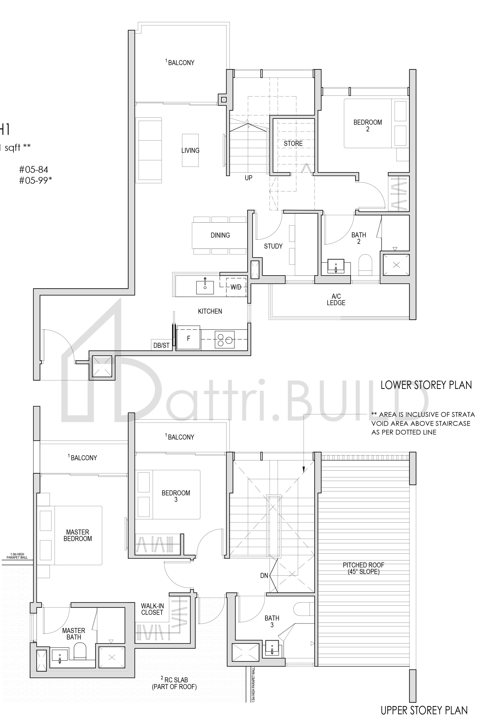 KENT RIDGE HILL RESIDENCES CSPH1 floorplan (watermarked)