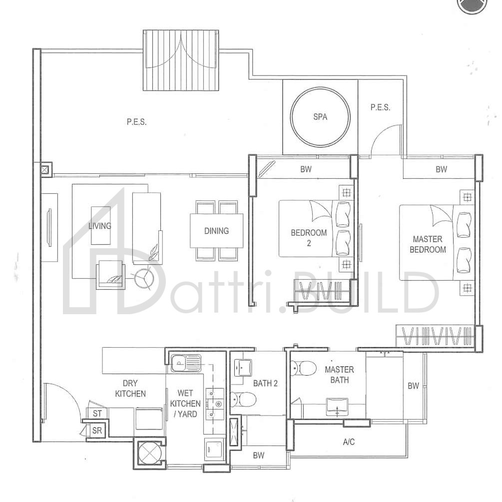 CLEMENTIWOODS CONDOMINIUM B1P floorplan (watermarked)