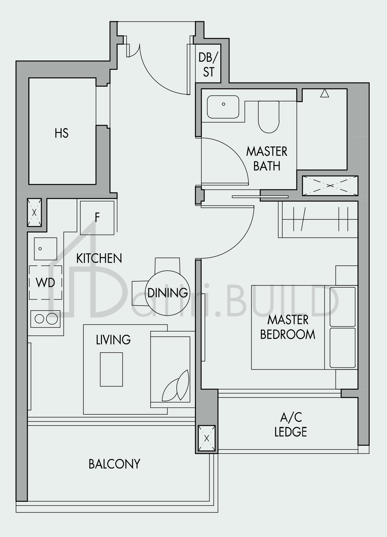 THE TRE VER A1 floorplan (watermarked)