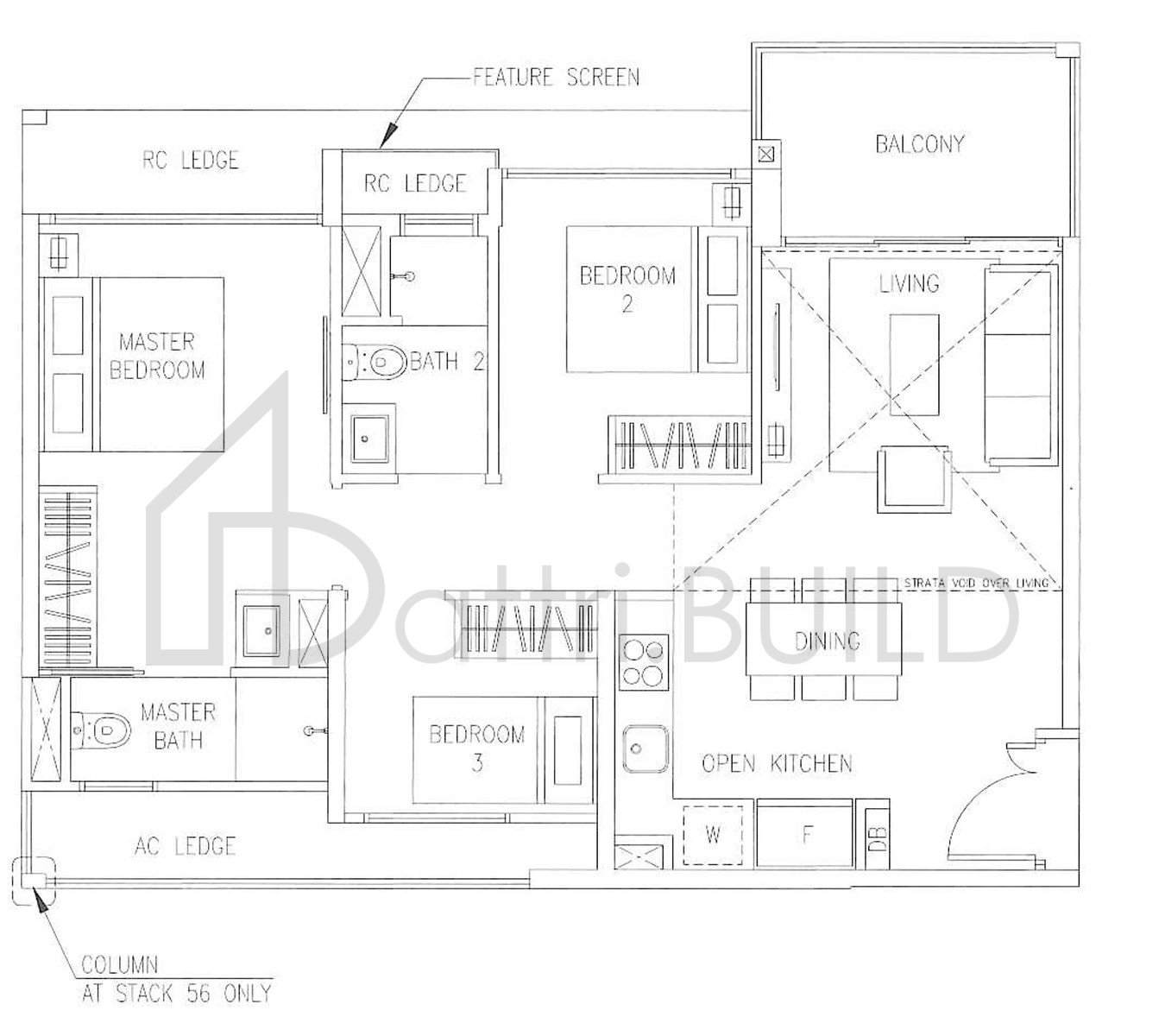 THE VISIONAIRE C1L floorplan (watermarked)