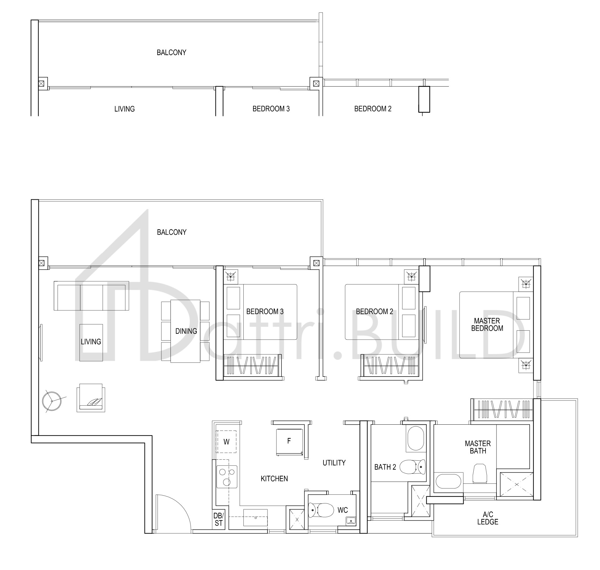 THE POIZ RESIDENCES H C2 floorplan (watermarked)