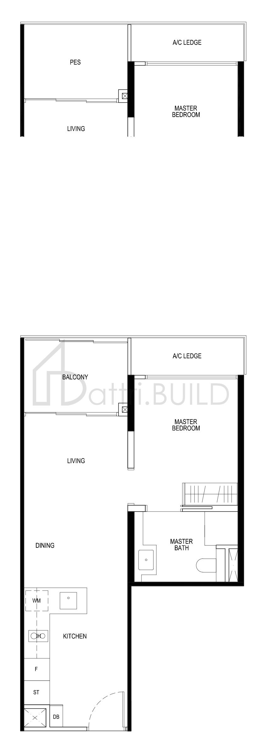 DAINTREE RESIDENCE A1a-p floorplan (watermarked)