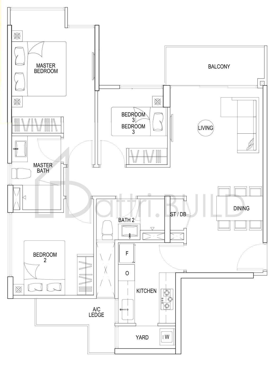 THE RAINFOREST B1c floorplan (watermarked)