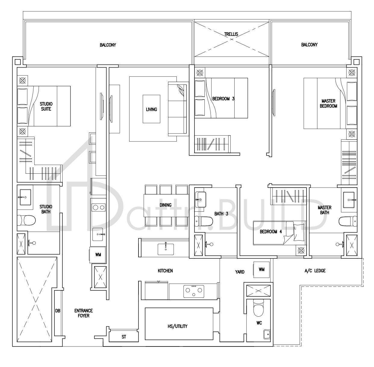 CITYLIFE@TAMPINES F1a floorplan (watermarked)
