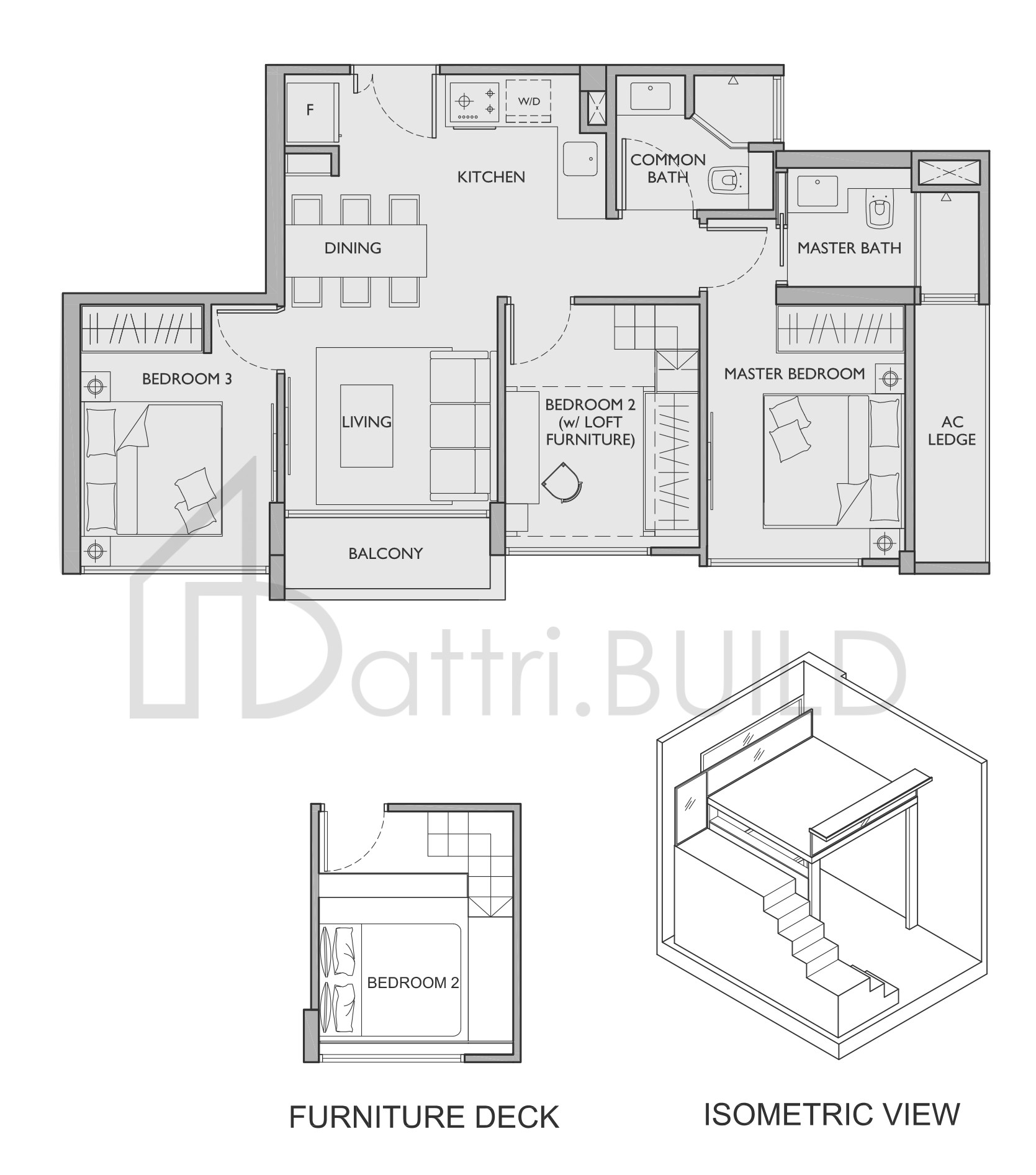 THE ASANA C1 floorplan (watermarked)